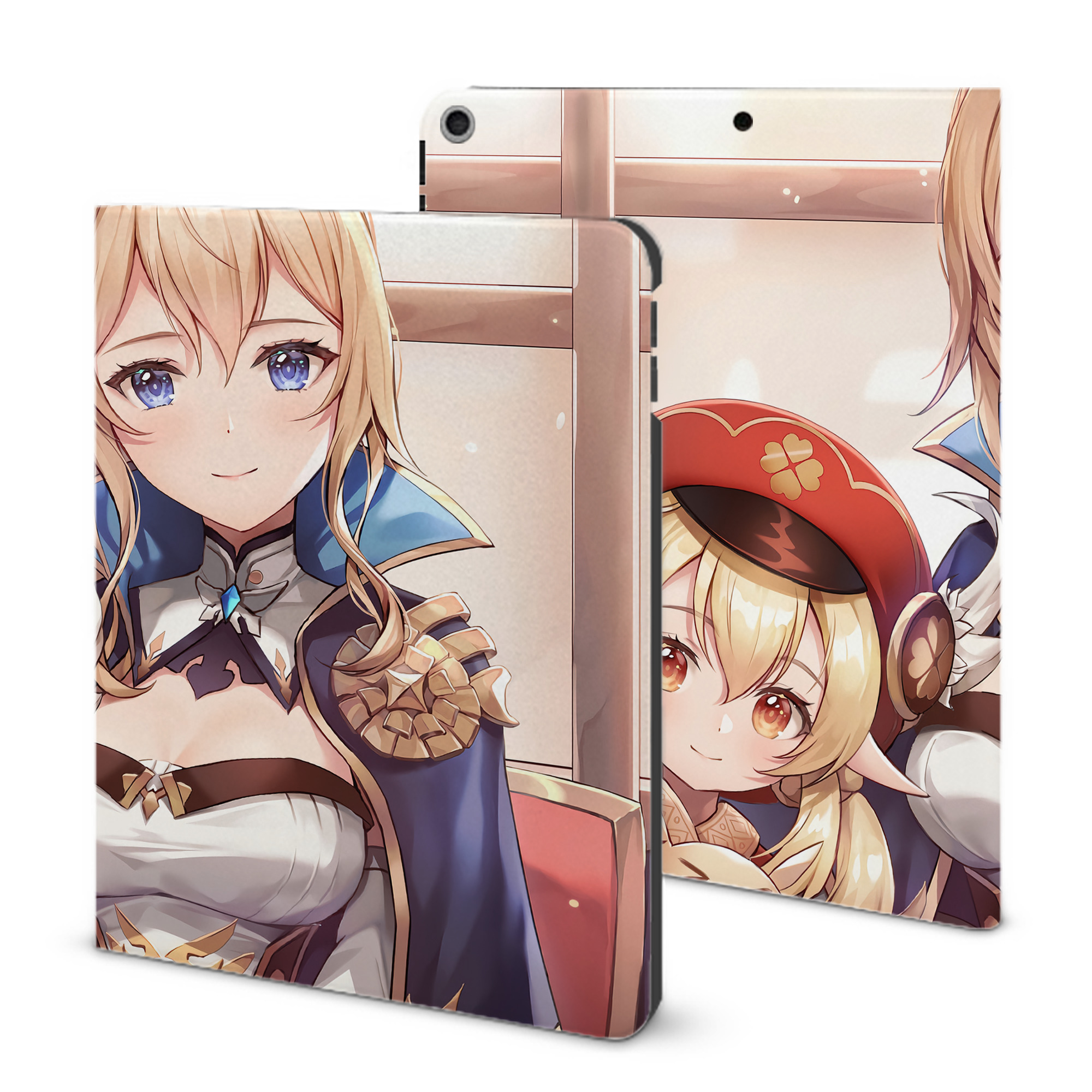 げんし神 genshin IPad ケース ブック型 PUレザー TPU 耐衝撃 軽量 薄型 ペン収納なし 全面保護 IPad 各モデル対応